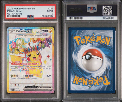 PSA9| Pikachu ex #219